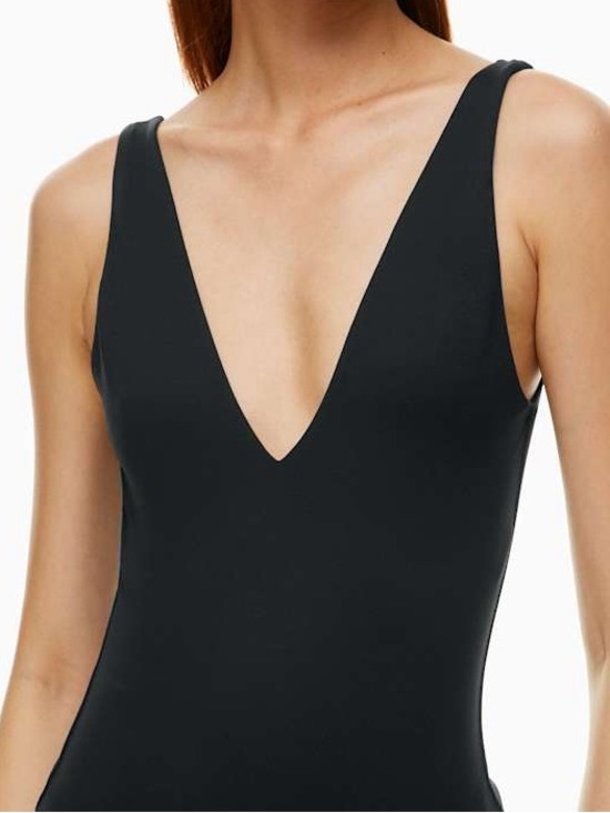 Babaton Tops - Aritzia Babaton Black Contour V-Neck Bodysuit - Size XS